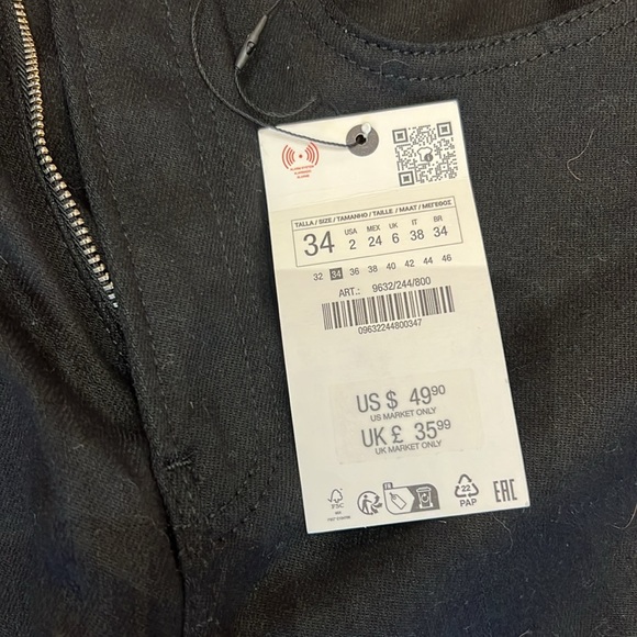 ZARA cropped high rise jeans bundle - Picture 5 of 6